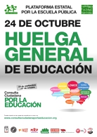Cartel de la Huelga General de Educación